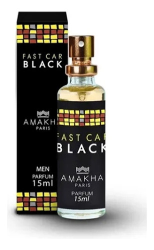 Perfume Masculino Fast Car Black Amakha Paris 15ml P/ Bolso