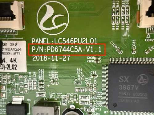 Tarjeta T-con Pd6744c5a-v1.1 (Usado)