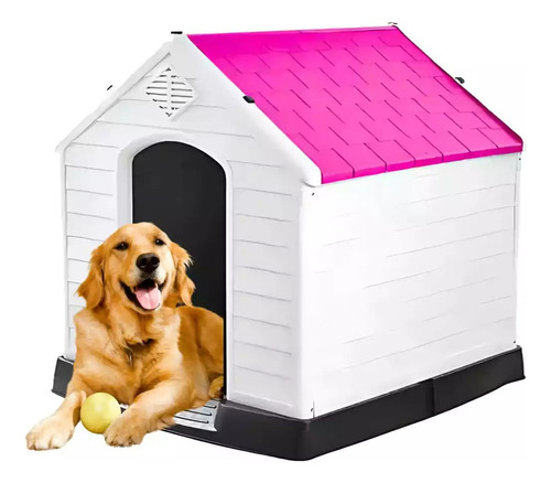 Cama Exterior Q Perrón Pinklub Grande Rosa 99x96 Cm