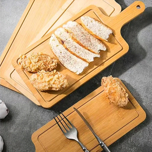 Tabla Para Picar Rectangular Con Mango De Madera