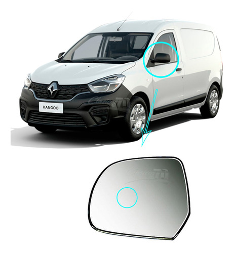 Vidrio Espejo Renault Kangoo 2018 2019 2020 2021 Izq S/d