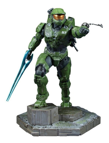 Halo Infinite: Master Chief With Grappleshot Pvc Statue