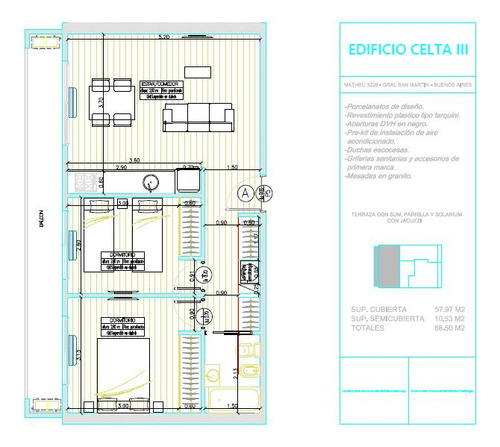 Departamento 2 Ambientes Del Pozo