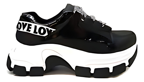Zapatilla Mujer Plataforma Sneakers Love Urbana Liviana