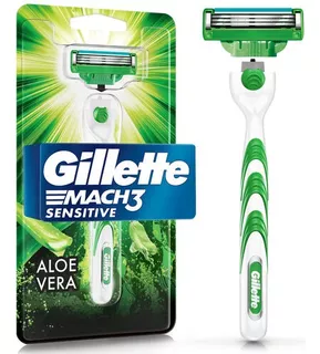 Aparelho De Barbear Mach3 Sensitive + 1 Carga Gillette