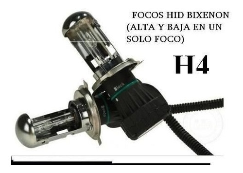 Focos 55w Hid Bixenon H4 Alta Y Baja En Un Solo Foco Unidad