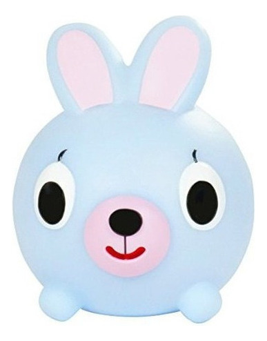 Jabber Ball Bunny Squeak Toy Figure, Azul