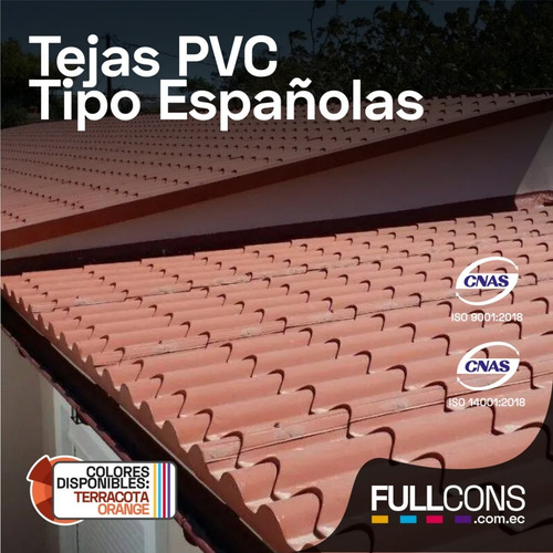 Imagen 1 de 2 de Teja Española Pvc, Techos Eternit Pvc, Accesorios Kubiteja