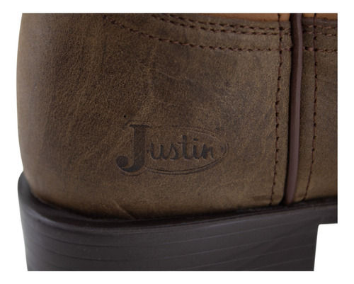 Botas Vaqueras Justin Hombre Blent Arrugado Jb5575