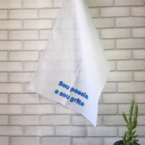 Imagem 1 de 1 de Pano De Prato Divertidos Com Frases: Poesia E Grito