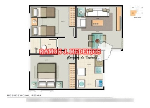 Vendo/financio Minha Casa Minha Vida Apartamento Terceiro Andar 2 Quartos  51m²  Bairro Tony Lagoinha Na Gbhte Mg