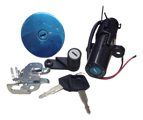 Kit Cerradura Llave Contacto Tapa Tanque Yamaha Fz 16 