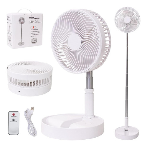 Ventilador De Escritorio Portátil Plegable Con Control Remot