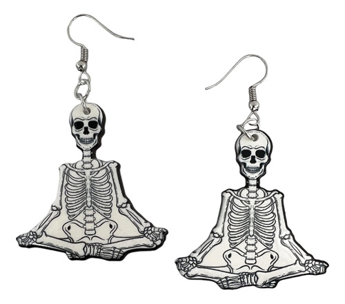 Pendientes De Esqueleto Para Halloween - Joyería De Calavera