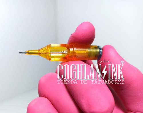 Tattoo Cartuchos Pen Yellow D. Membrana X 5unid Liner Shader