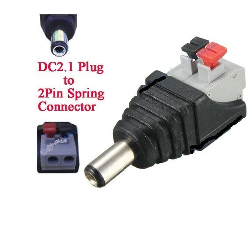 Conector Plug Hembra 2.1 Mm. Push Button 10 Pcz Envío Gratis