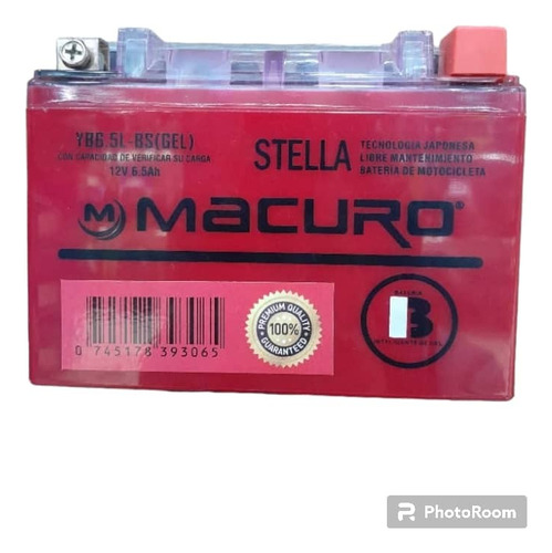 Bateria Yb6.5l Macuro De Gel Para Motos