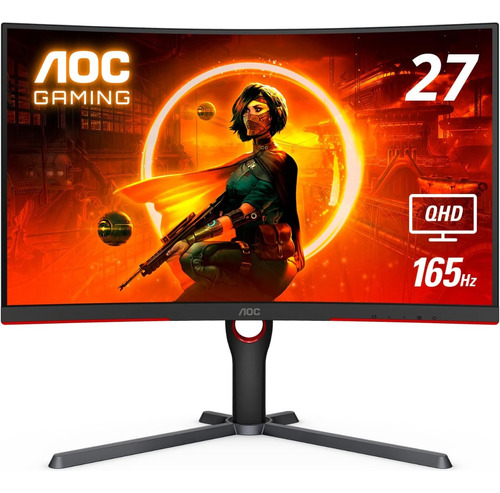 Aoc Gaming Cq27g3s Monitor Curvo Qhd 2k 165hz 1ms G-sync