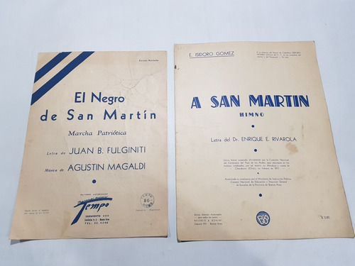 Imagen 6 de 9 de Antiguas Partituras San Martín Lote X 8 Mag 59456