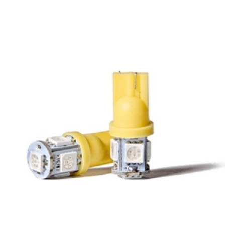 Lampara Led X2 (par) Ambar Posición, Patente T10 5 Smd 