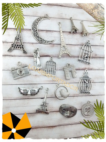 Dijes Coronas Metalicas Llaves Doradas Souvenir X30+1grande