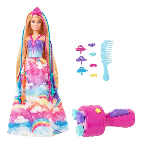 Barbie Dreamtopia Twist'n Princesa Tranças Mágicas - Mattel