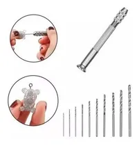 Comprar Mini Taladro De Mano Manual + Mechas (0.8mm A 1.2mm)