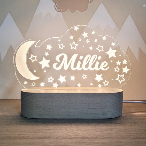 Regalo Lindo Y Creativo, Luces Nocturnas De Nube Y Mariposa