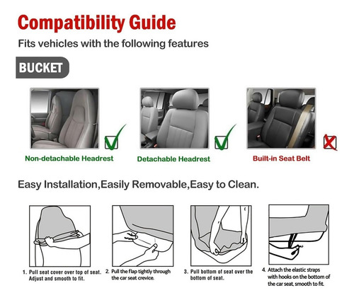 Funda De Asiento Delantera Con Rayas Universal De Coche Suv