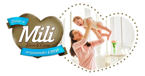 Fralda Descartável Mili Love & Care Tam: M 78 Fraldas Gênero Sem gênero