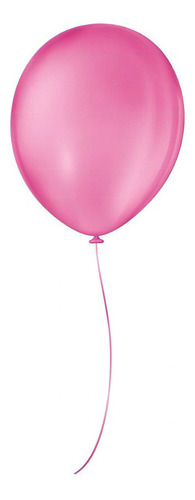 Balão De Festa Látex Liso - Cores - 11  28cm - 50 Unidades Cor Rosa Shock