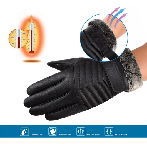 Guantes De Invierno Guantes Térmicos Suaves Raya De Felpa