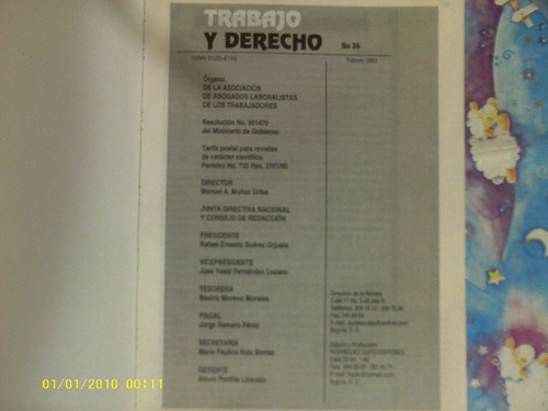 Trabajo Y Derecho Libro (uribe) (bogota)(febrero 2001)-unico