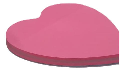 Bloco De Recado Autoadesivo Memonote Coracao Neon Rs 50fls