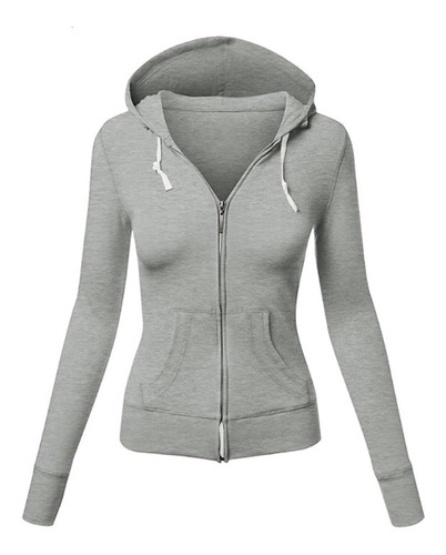 Sudadera Mujer Hoodie Capucha Cierre Dama Hoodies 