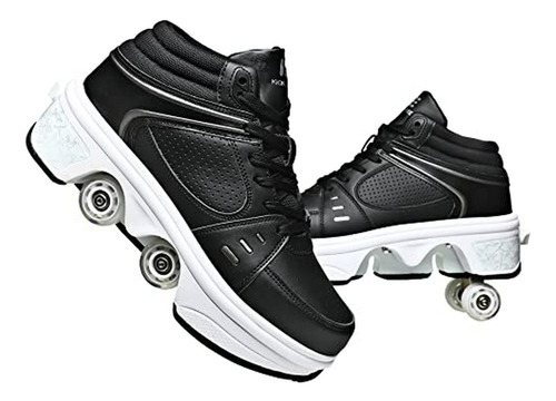 Patines Roller 4 Ruedas Reciclables 2 En 1 - Unisex Talla 8