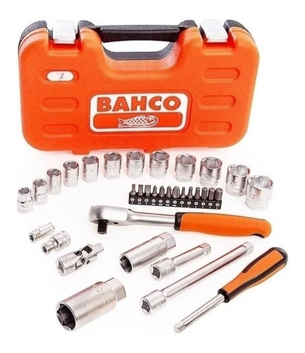 Imagen 2 de 6 de Juego Tubos Bahco Encastre 1/4 3/8 33 Piezas S330 Premium