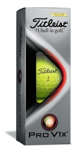 Pelota De Golf Titleist Pro V1x Amarilla X3