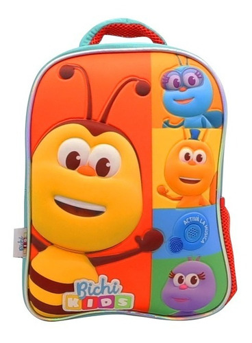 Mochila Jardin Bichitos Bichi Kids Espalda Con Sonido Cresko