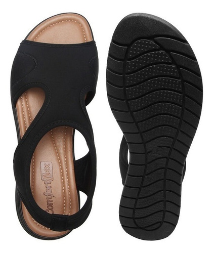 Imagem 3 de 4 de Sandália Comfortflex Super Fit Tecido Lycra Indicada Joanete