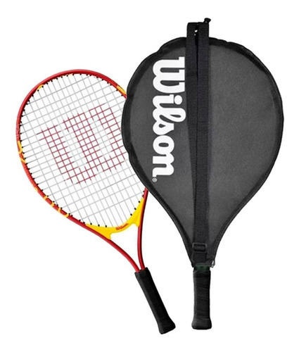 Raqueta de tenis Wilson Us Open 23, color rojo/amarillo