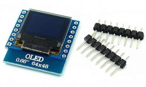 Display Oled 64x48 0.66 I2c Shield Wemos D1 Mini Arduino Pic