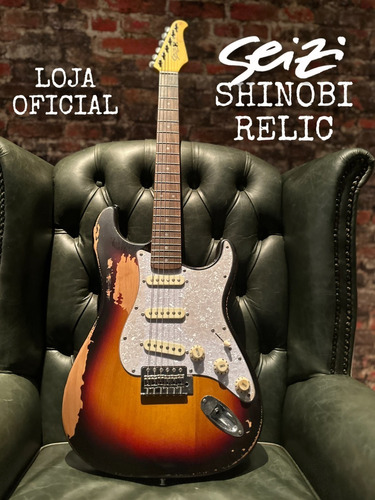 Guitarra Seizi Shinobi Relic  Sunburst Com Case