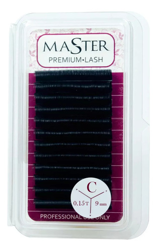 Cílios Master Premium Lash (12 Linhas) 0,15 D, 015 C, 0,07 D
