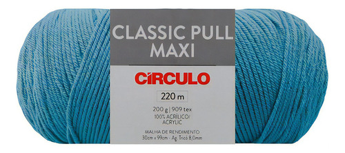 Novelo Lã Crochê E Tricô Classic Pull Maxi C/220m Círculo Cor 2335 - Opalina