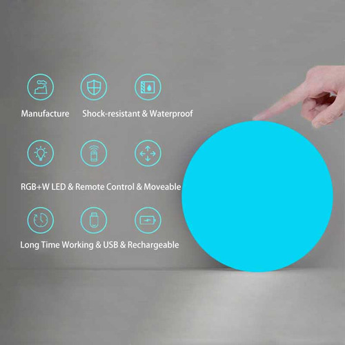 Nueva Lámpara Led Impermeable Para Jardín Con Forma De Bola