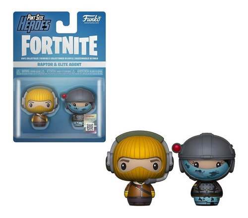 Figura Funko Pint Size Heroes Fortnite - Raptor & Elite Agen