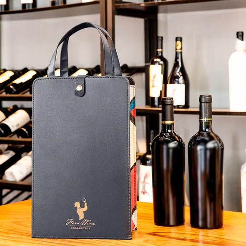 Wine Bag Bolsa Maleta Porta Vinho Para Duas Garrafas