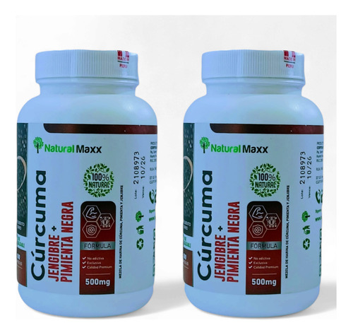 Pack Cúrcuma 200 Capsulas - Antioxidantes