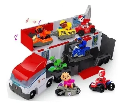 Bus Paw Patrol Patrulla Canina Incluye 3 Carros Juguete Niño